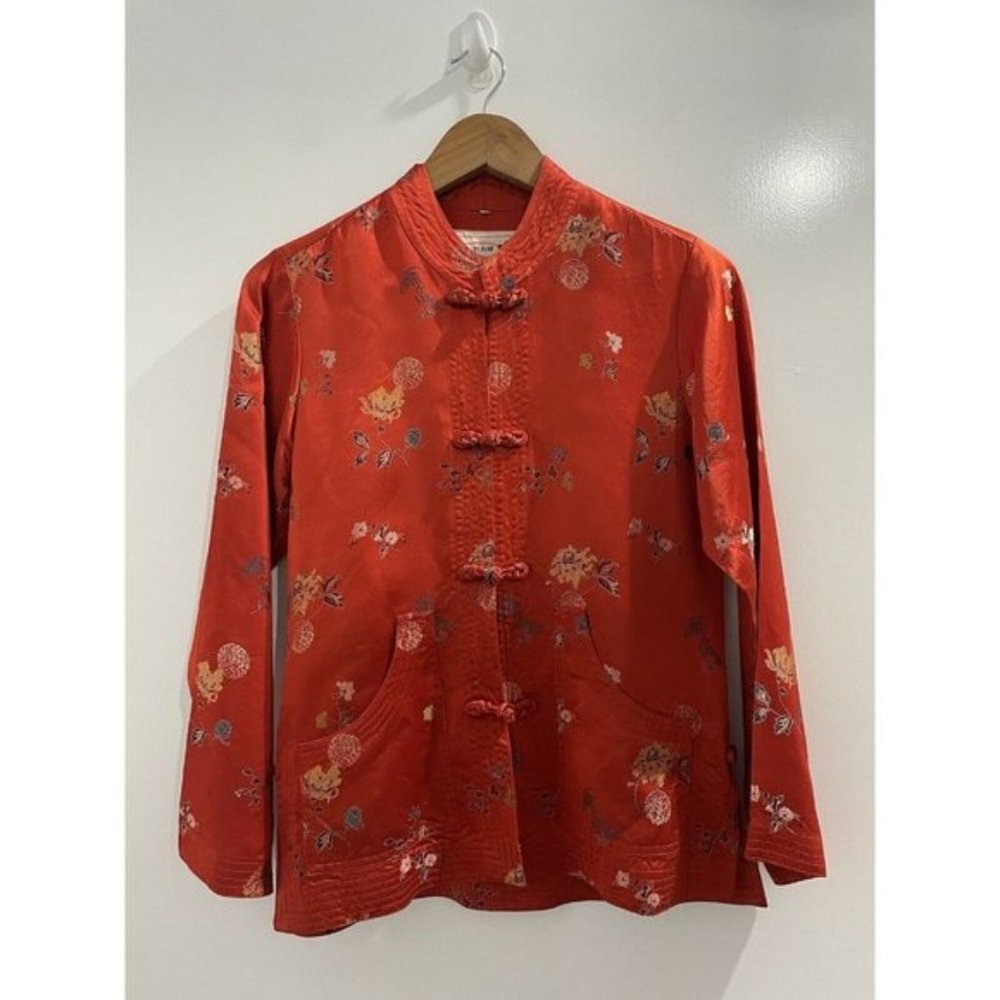 Peony Brand Silk Jacket Kimono Size 34